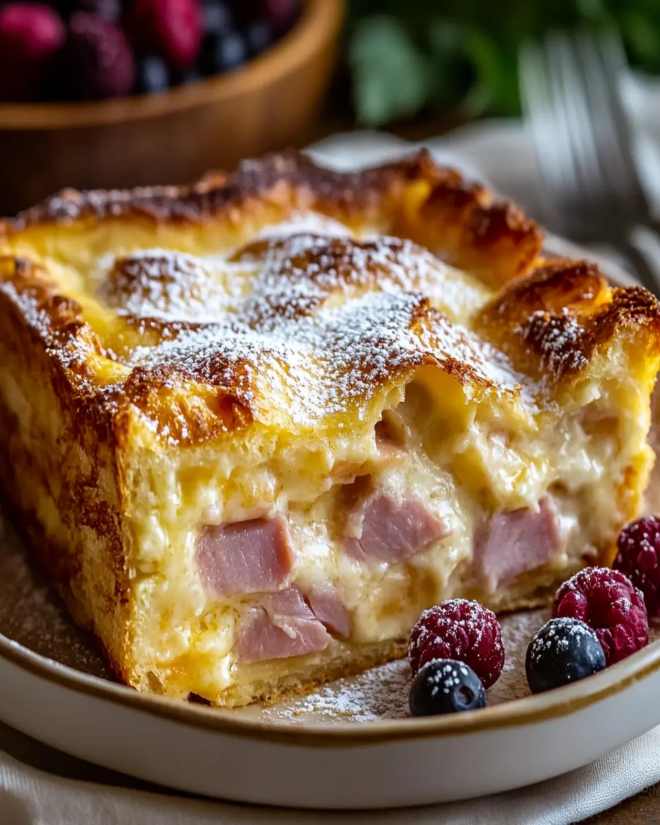 Monte Cristo Breakfast Casserole: Sweet & Savory Dream! First Image First Image
