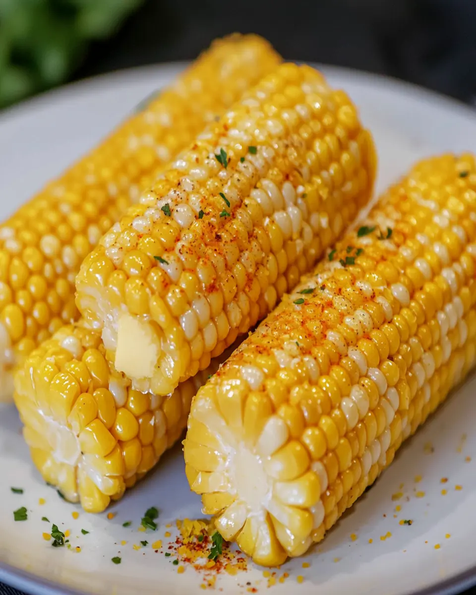 Air Fryer Frozen Corn on the Cob First Image First Image
