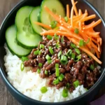 Delicious Korean Ground Beef Bowl for a Quick Dinner Fix First Image First Image