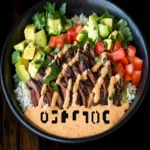 Steak Queso Rice Bowl Recipe First Image First Image