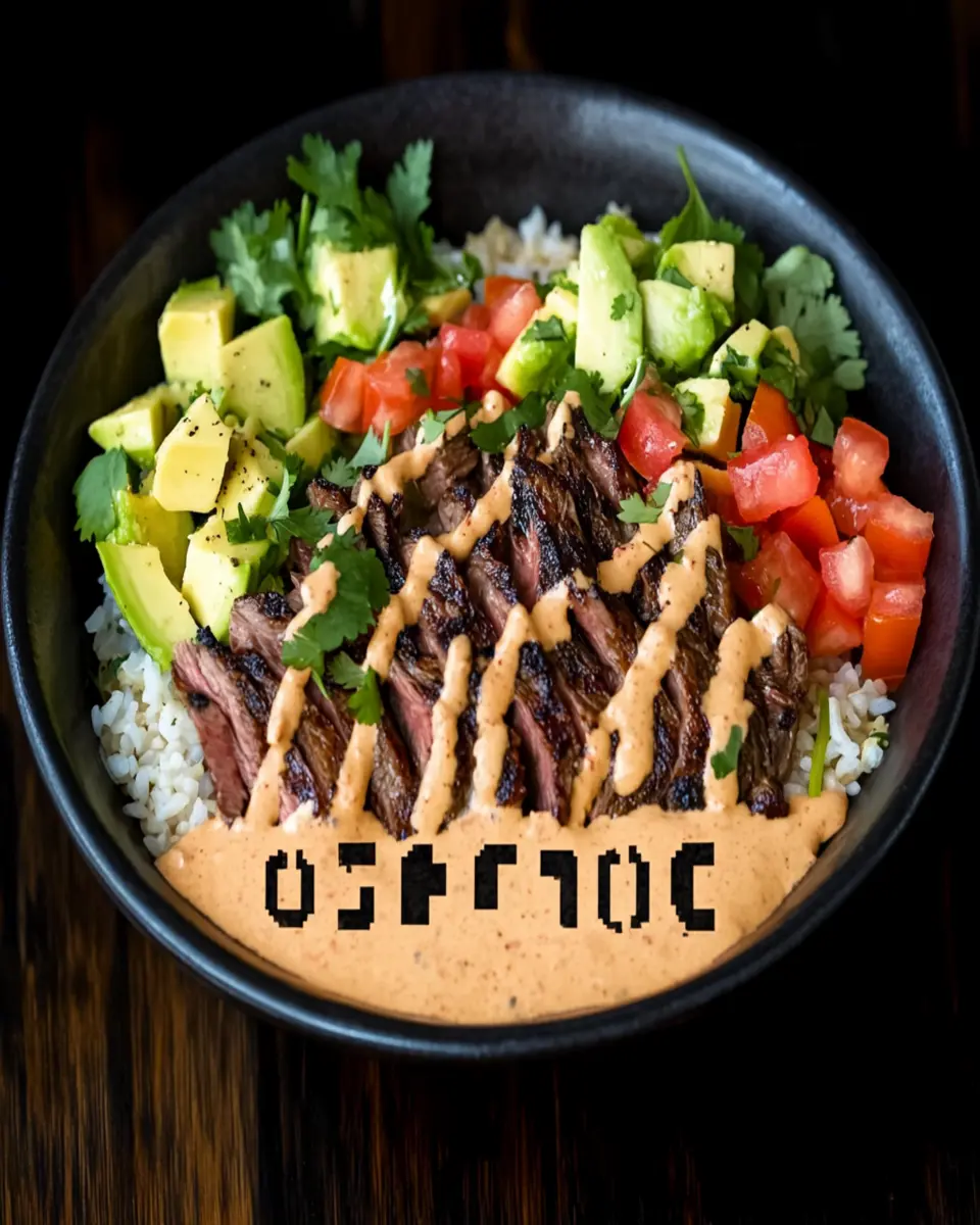 Steak Queso Rice Bowl Recipe First Image First Image