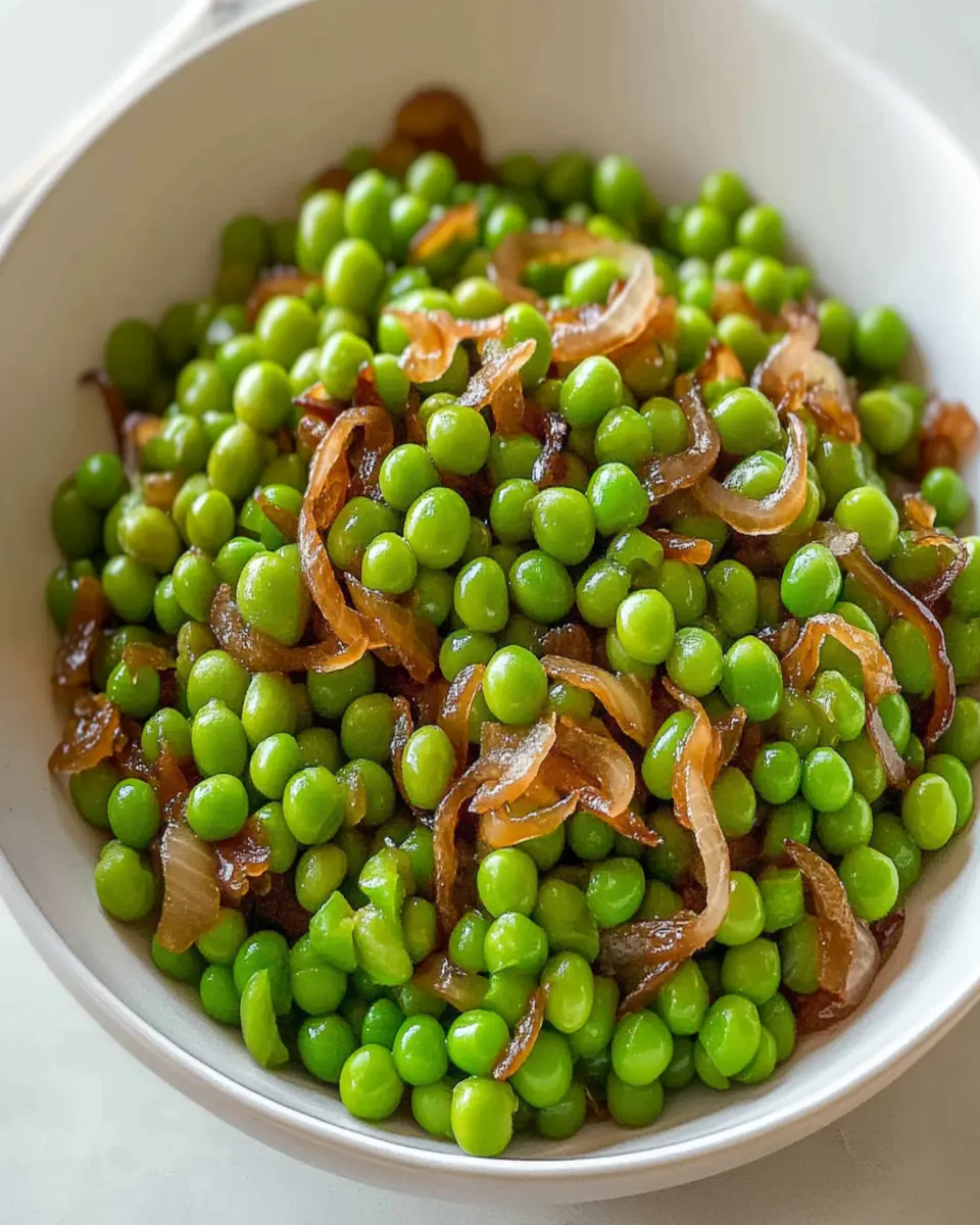 Green Peas with Sauteed Onions First Image First Image