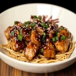 Sticky Garlic Chicken Noodles Recipe First Image First Image
