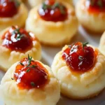 Cheesy Thumbprint Appetizers with Hot Pepper Jelly are Irresistible! First Image First Image