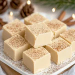 Eggnog Fudge – How to Make the Creamiest Holiday Fudge First Image First Image