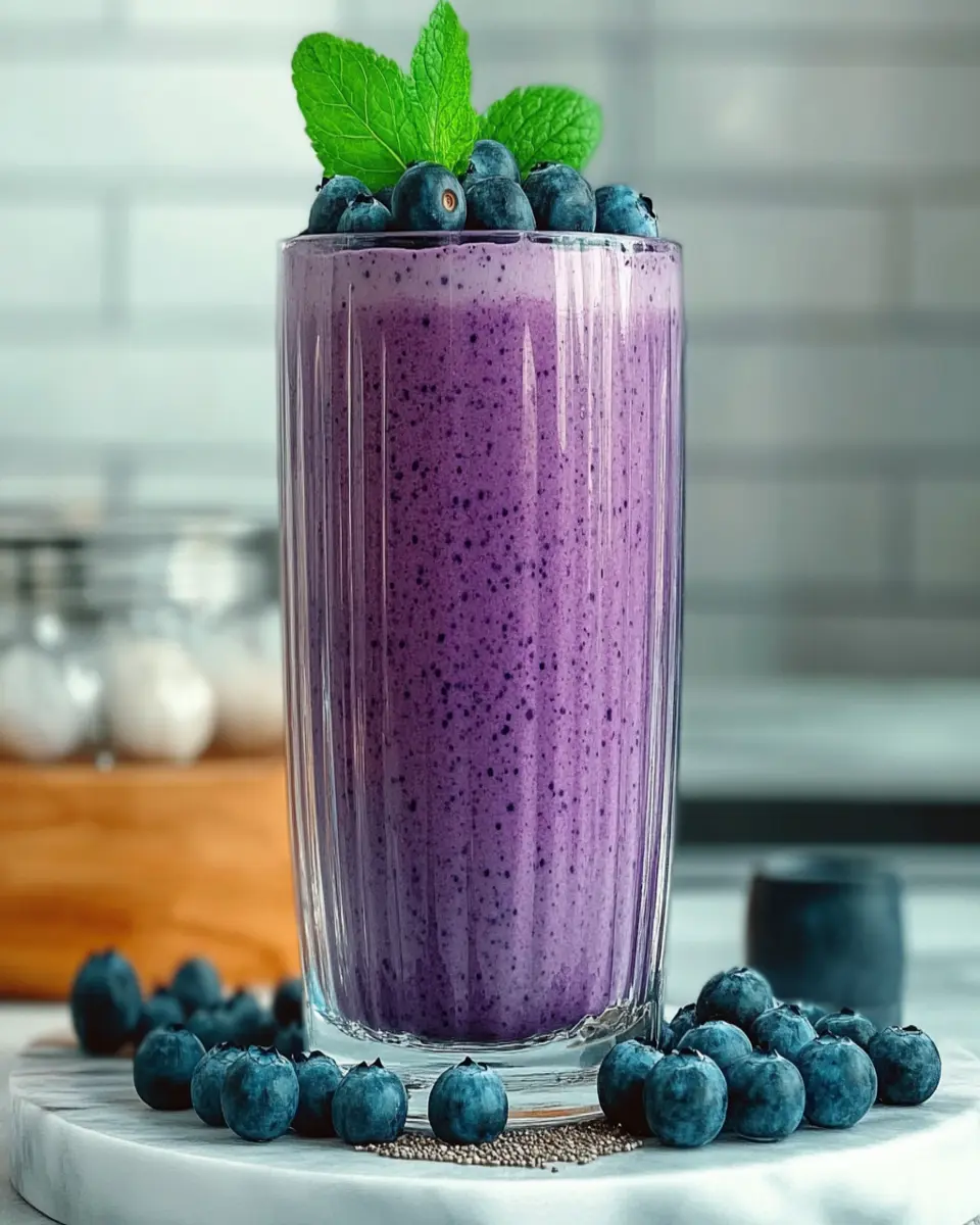 Blueberry Protein Shake First Image First Image