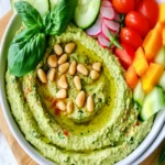Fresh Summer Basil Hummus First Image First Image