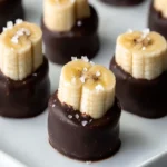 Chocolate-Dipped Peanut Butter Banana Bites First Image First Image