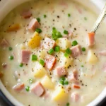 Crockpot Ham and Potato Soup First Image First Image