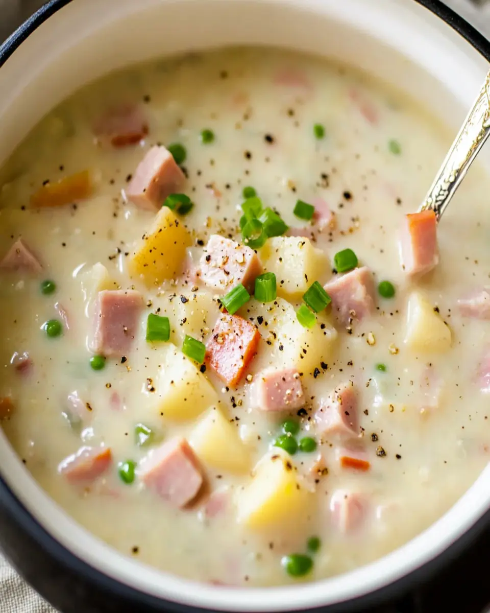 Crockpot Ham and Potato Soup First Image First Image