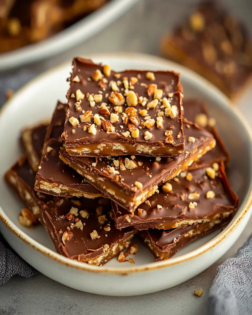 Saltine Cracker Toffee First Image First Image