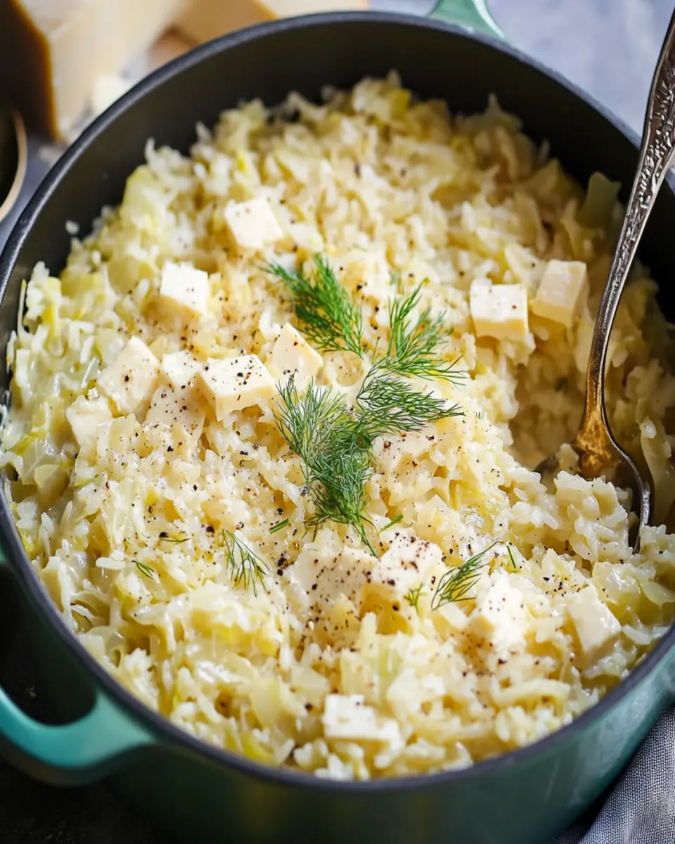 Cheesy Greek Cabbage Rice (Lahanorizo) First Image First Image