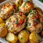 Garlic Parmesan Chicken and Potatoes First Image First Image