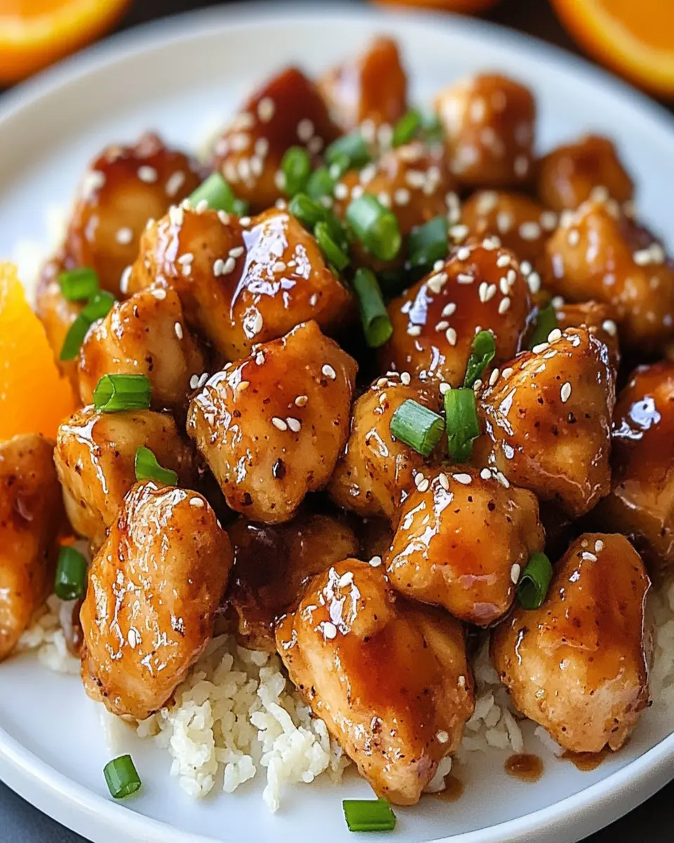Irresistible Baked Orange Chicken with Panda Express Sauce First Image First Image