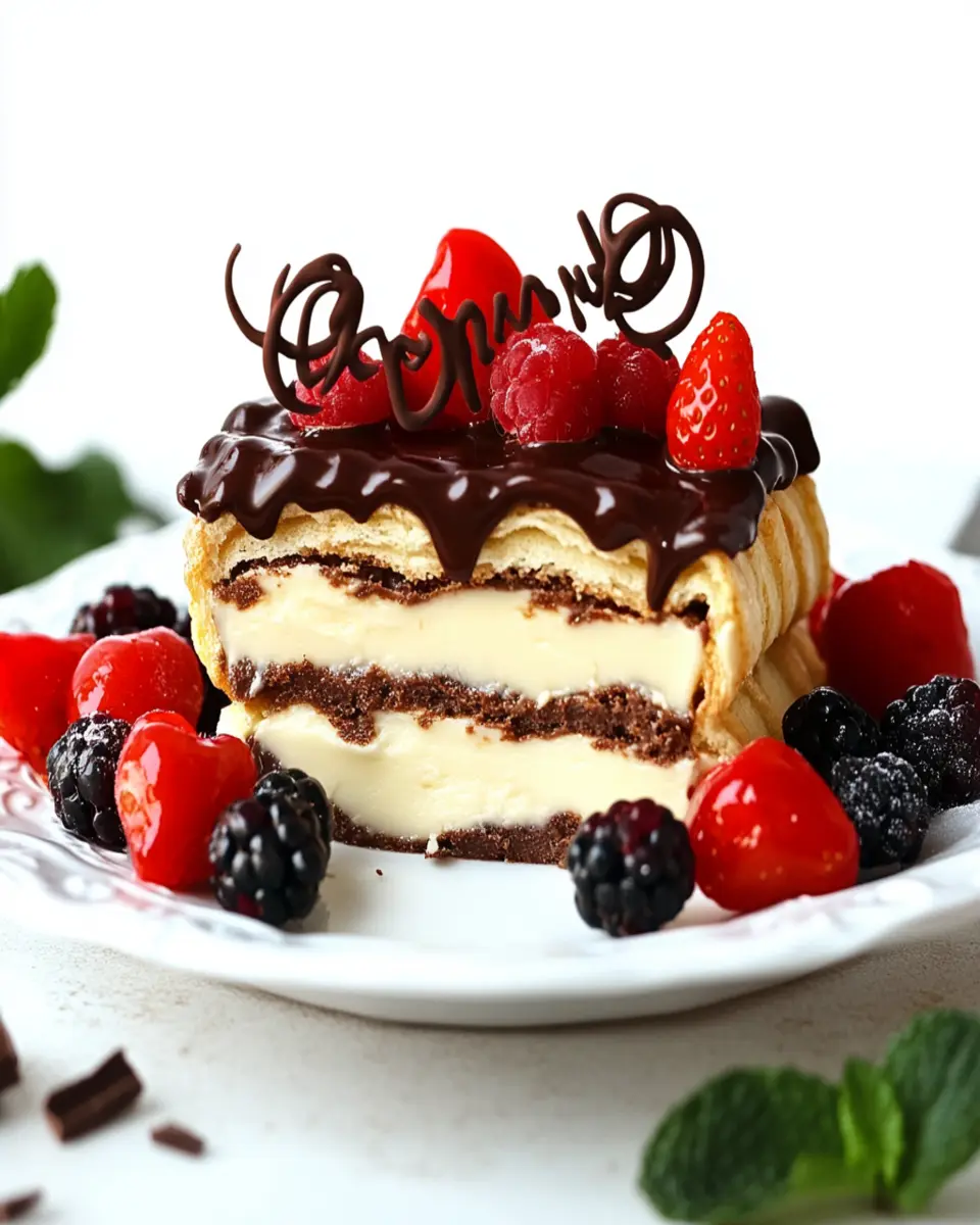 No Bake Chocolate Eclair Cake Recipe First Image First Image