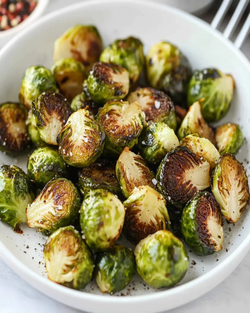 Frozen Brussel Sprouts Air Fryer Recipe First Image First Image