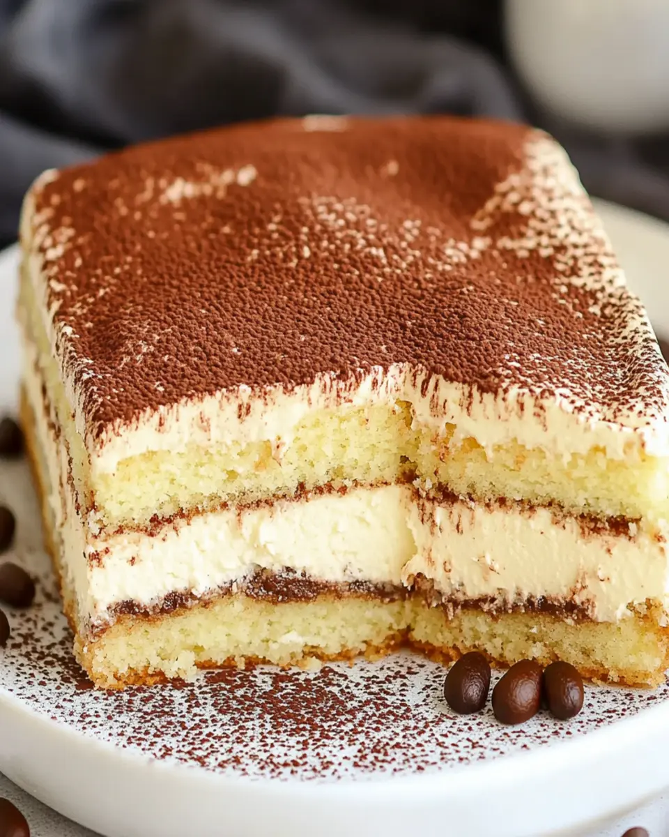 Tiramisu Poke Cake First Image First Image