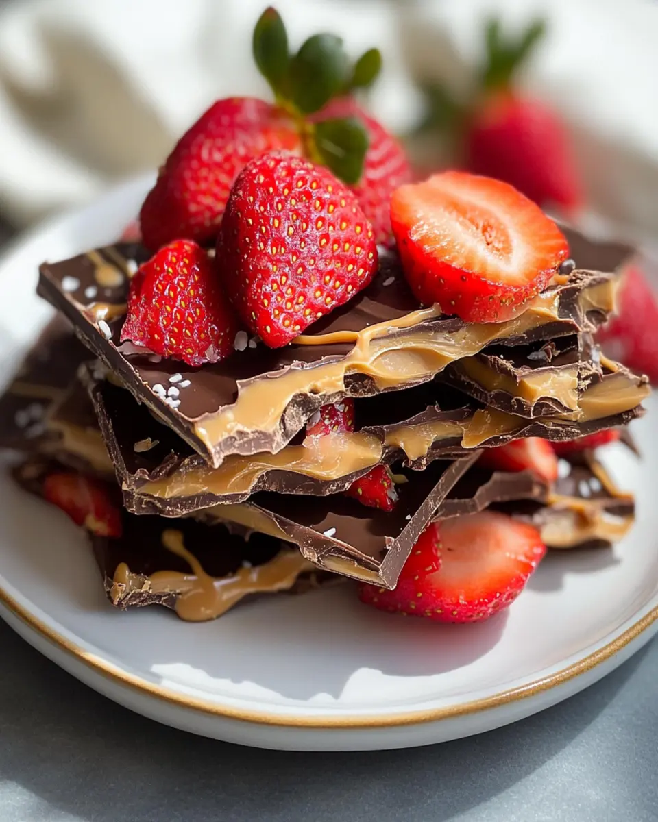 Irresistible Strawberry Peanut Butter Bark in 10 Minutes First Image First Image