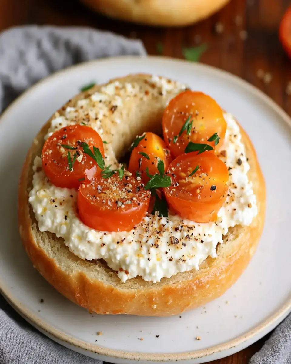 Cottage Cheese Bagel First Image First Image