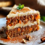 Easy Flourless Oatmeal Carrot Cake: Deliciously Healthy Treat! First Image First Image