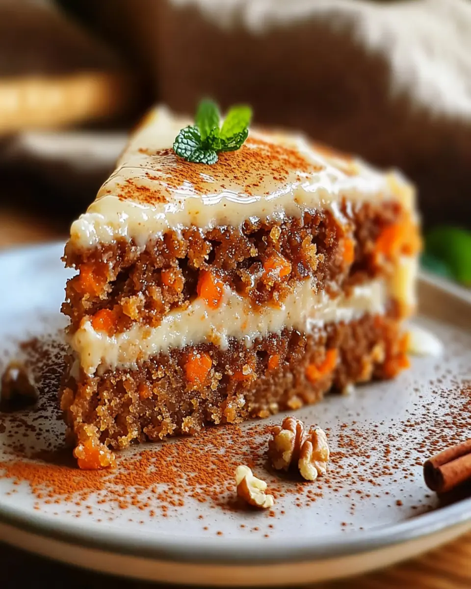 Easy Flourless Oatmeal Carrot Cake: Deliciously Healthy Treat! First Image First Image