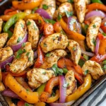 Flavorful Sheet Pan Chicken Fajitas Recipe in 30 Minutes First Image First Image