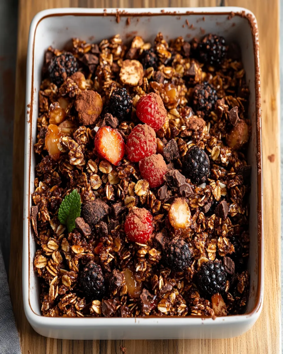 Crunchy Chocolate Granola First Image First Image