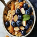 Baked Oats with Blueberries and Almonds: A Deliciously Easy Recipe First Image First Image