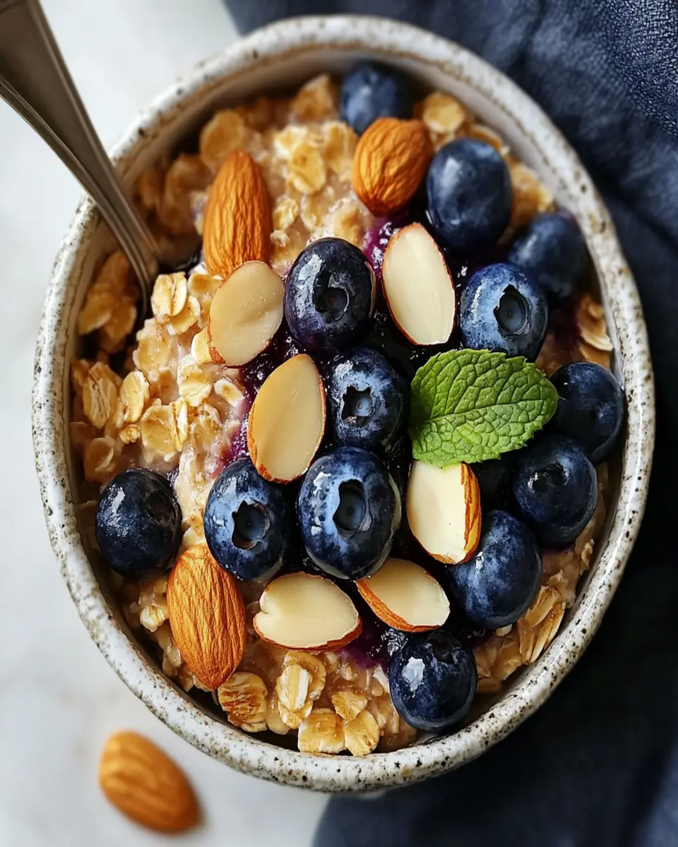 Baked Oats with Blueberries and Almonds: A Deliciously Easy Recipe First Image First Image