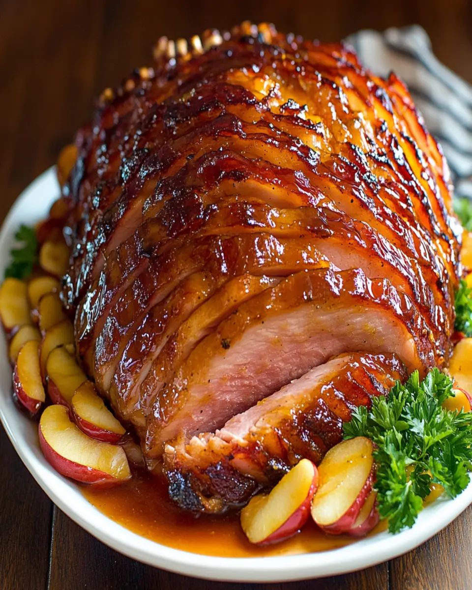 Baked Ham Recipe with Apples First Image First Image