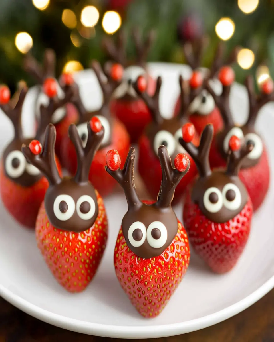 Easy Festive Reindeer Strawberries First Image First Image