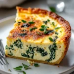 The Best Cottage Cheese & Spinach Crustless Quiche Ever! First Image First Image
