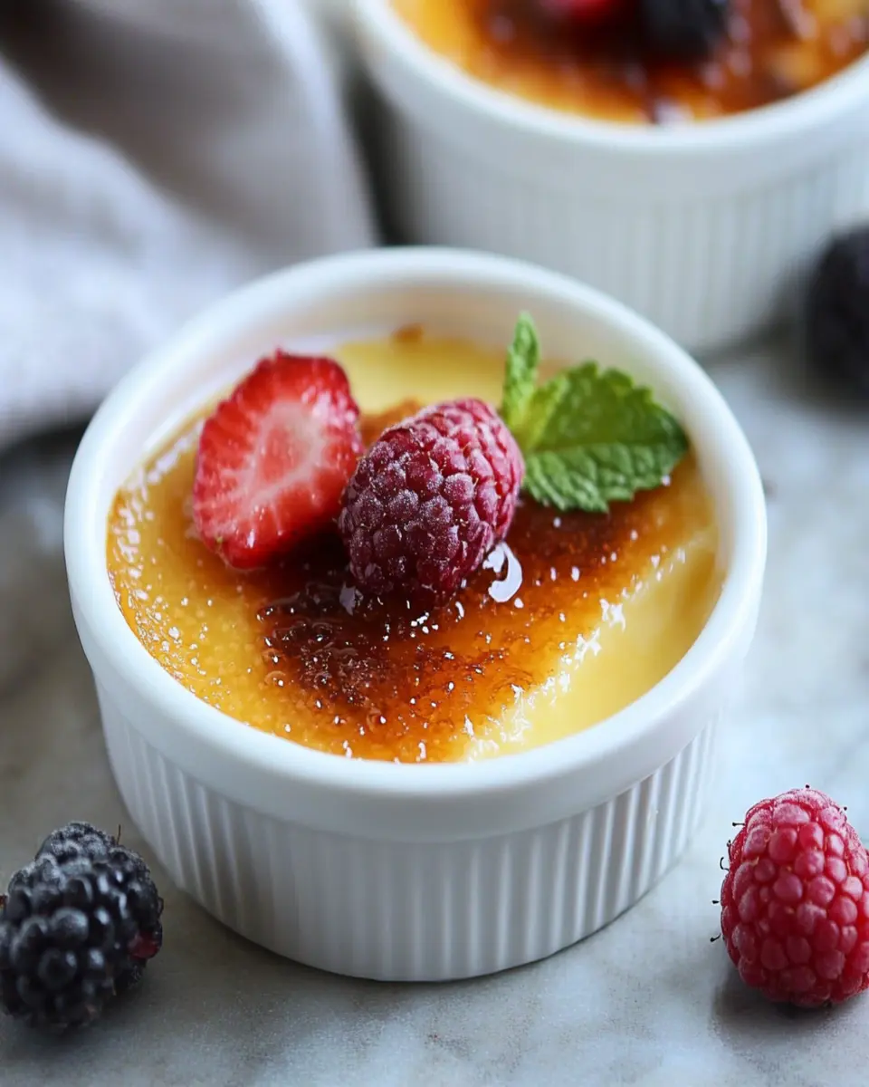 The Best Homemade Crème Brûlée First Image First Image