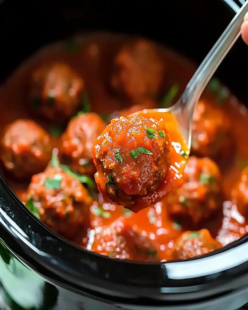 Frozen Meatballs in Crockpot First Image First Image