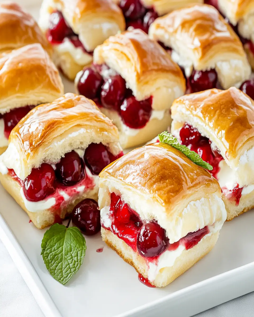 Cherry Cheese Danish Sliders [+Video] First Image First Image