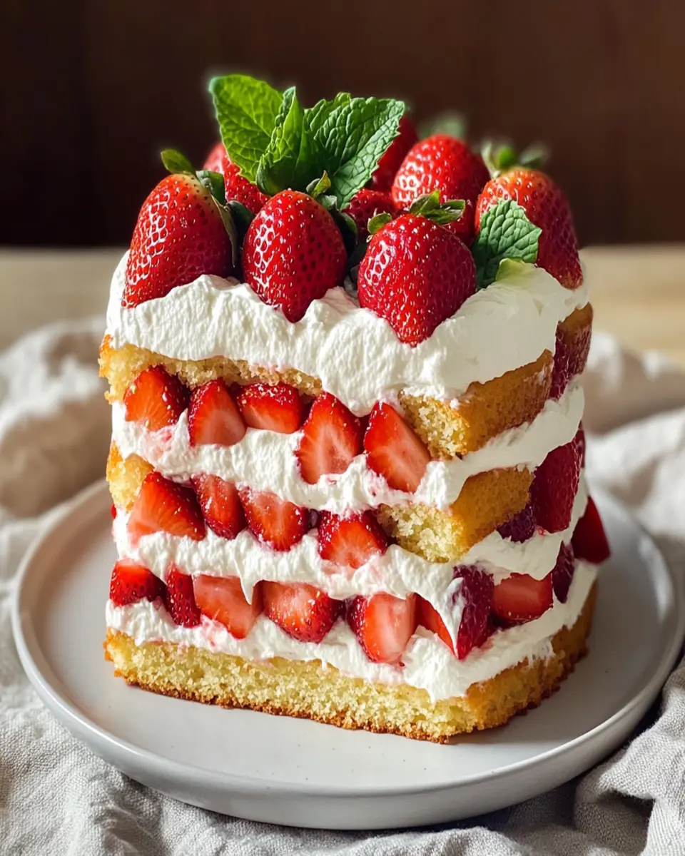 Unforgettable Strawberry Shortcake Cake in 5 Simple Steps First Image First Image