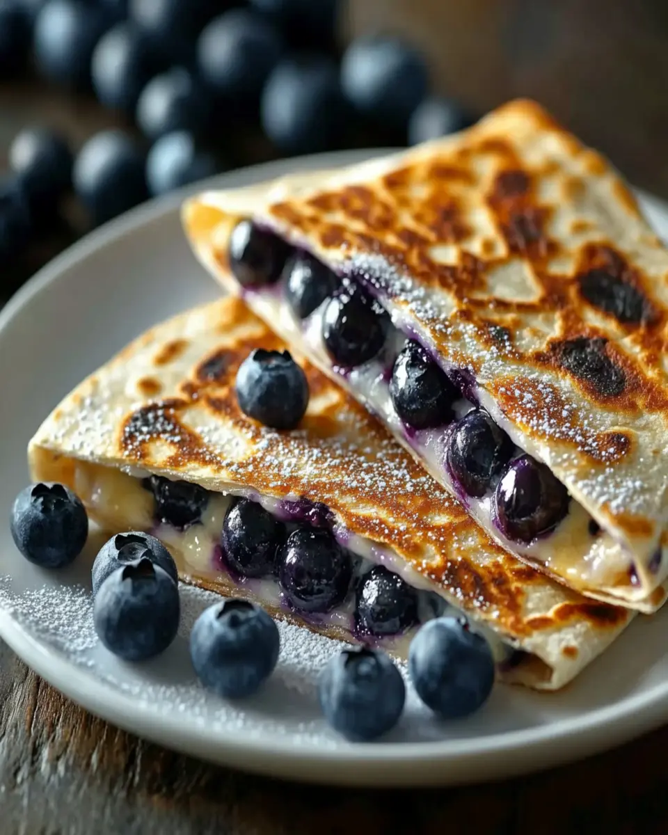 Blueberry Breakfast Quesadilla First Image First Image