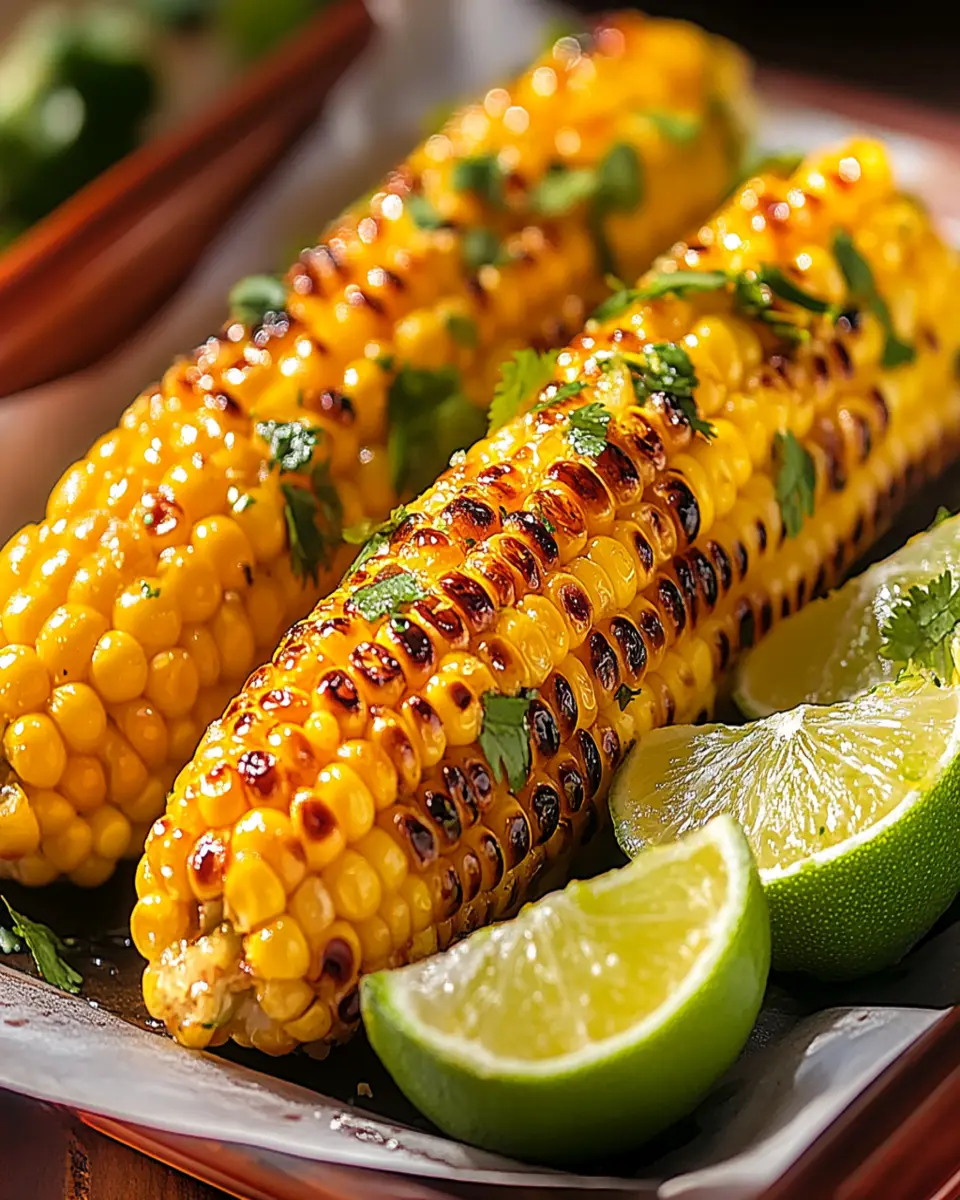 Irresistible Roasted Sweet Corn with Lime Butter Recipe First Image First Image