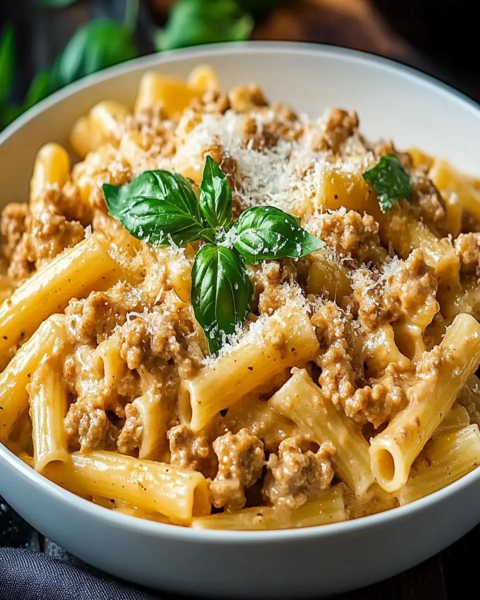 Creamy Ground Turkey Pasta First Image First Image