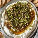 5 Minute Goat Cheese Dip with Fig Jam & Pistachios First Image First Image