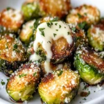 Crunchy Crispy Parmesan Crusted Brussels Sprouts Delight First Image First Image