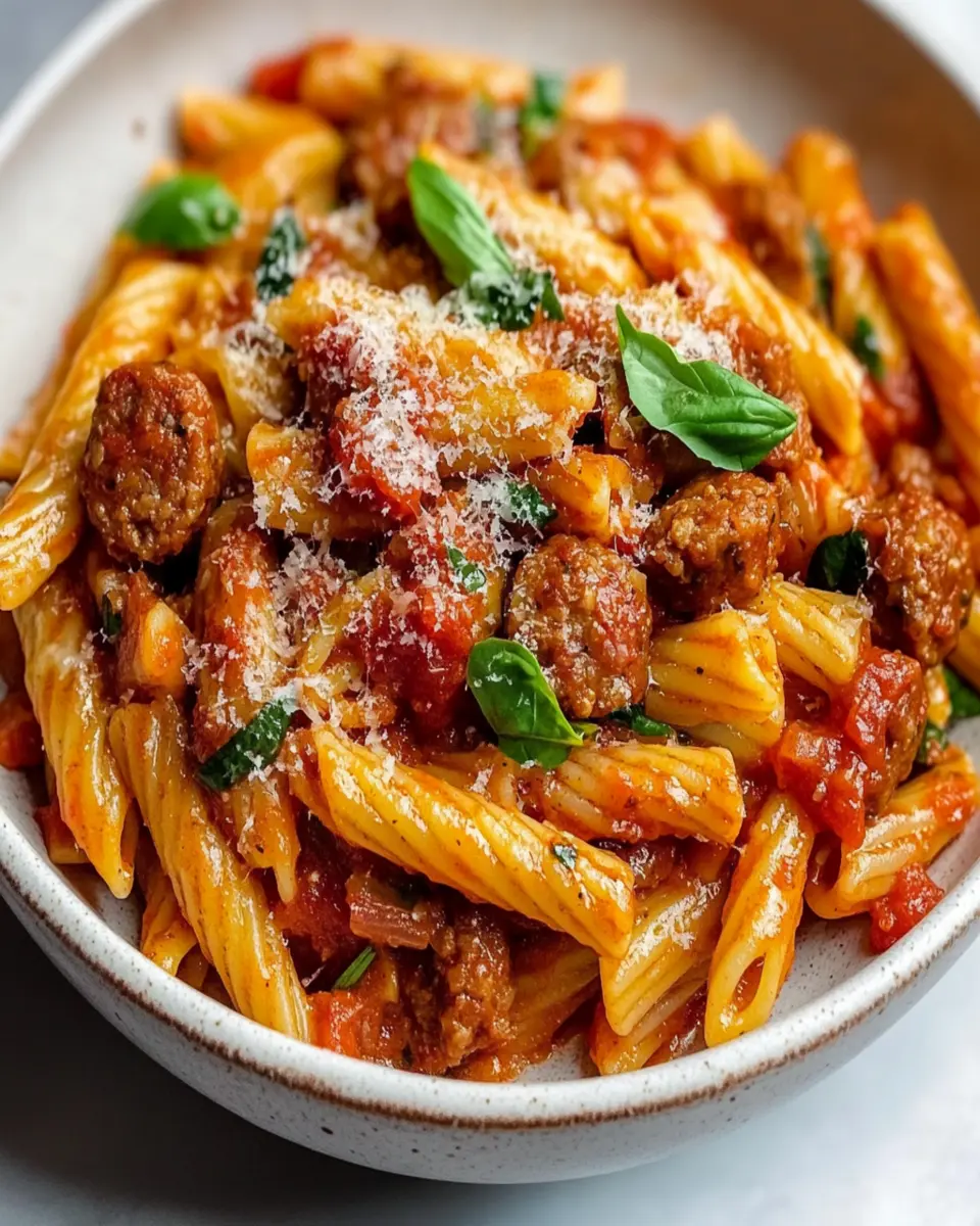 Spicy Italian Sausage Pasta First Image First Image