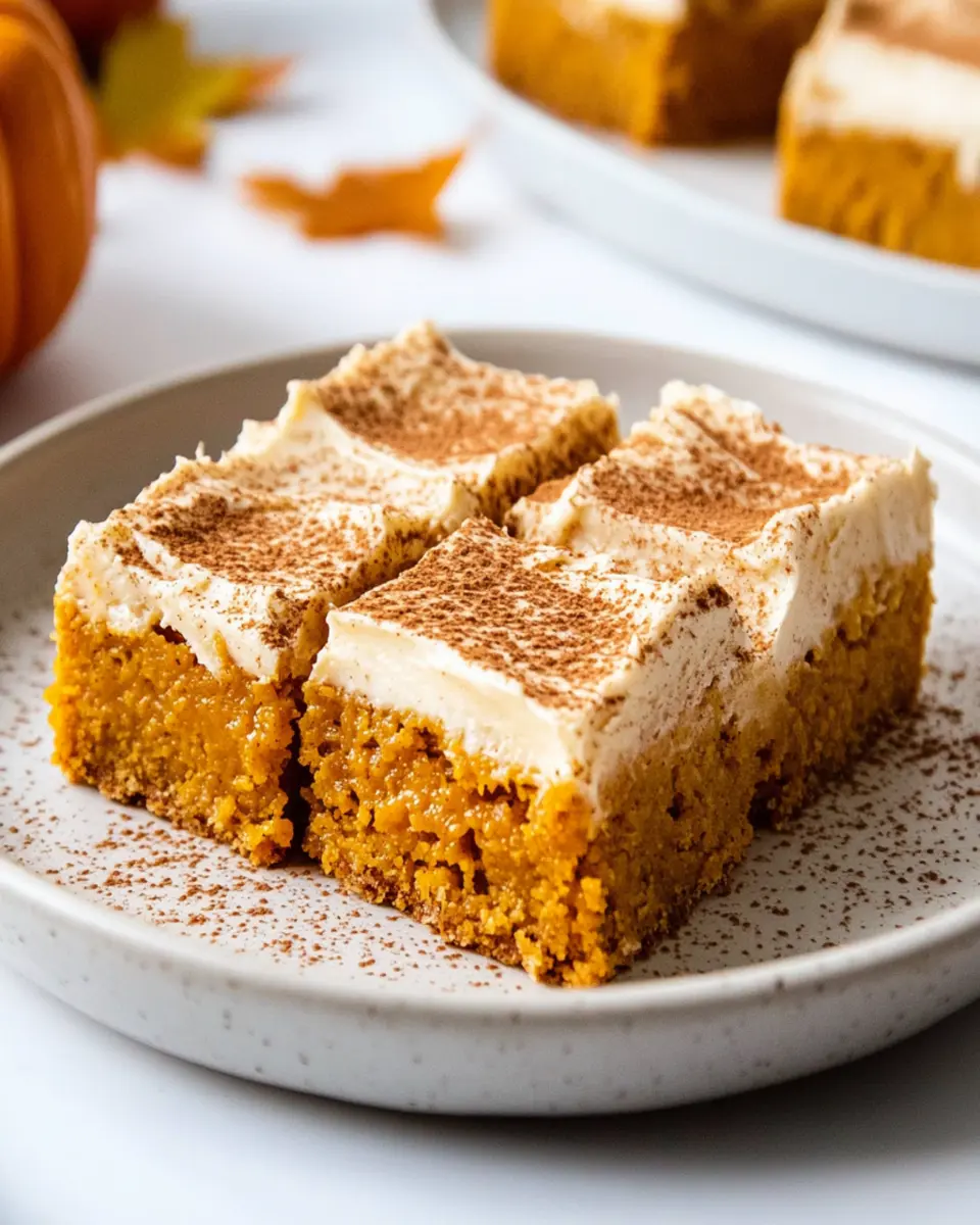 Easy Pumpkin Bars Recipe First Image First Image