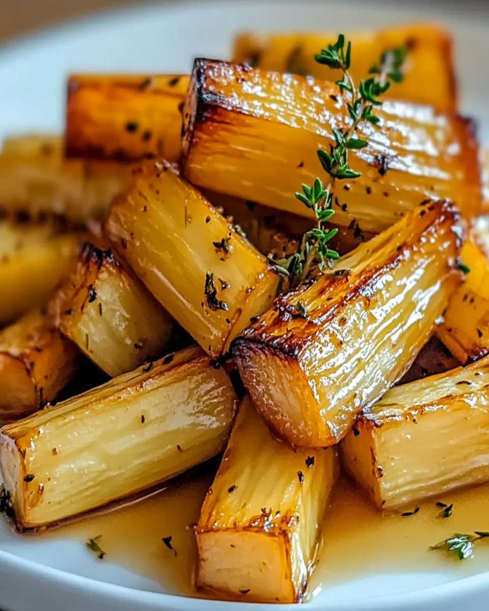 Delicious Maple Roasted Parsnips with Thyme for Cozy Nights First Image First Image