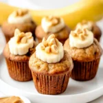 Mini Peanut Butter Banana Protein Muffins First Image First Image