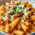 Cheesy Ground Turkey Pasta First Image First Image