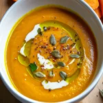Irresistible Vegan Carrot and Sweet Potato Soup Recipe First Image First Image