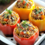 Savory Stuffed Bell Peppers: A Comforting Delight First Image First Image