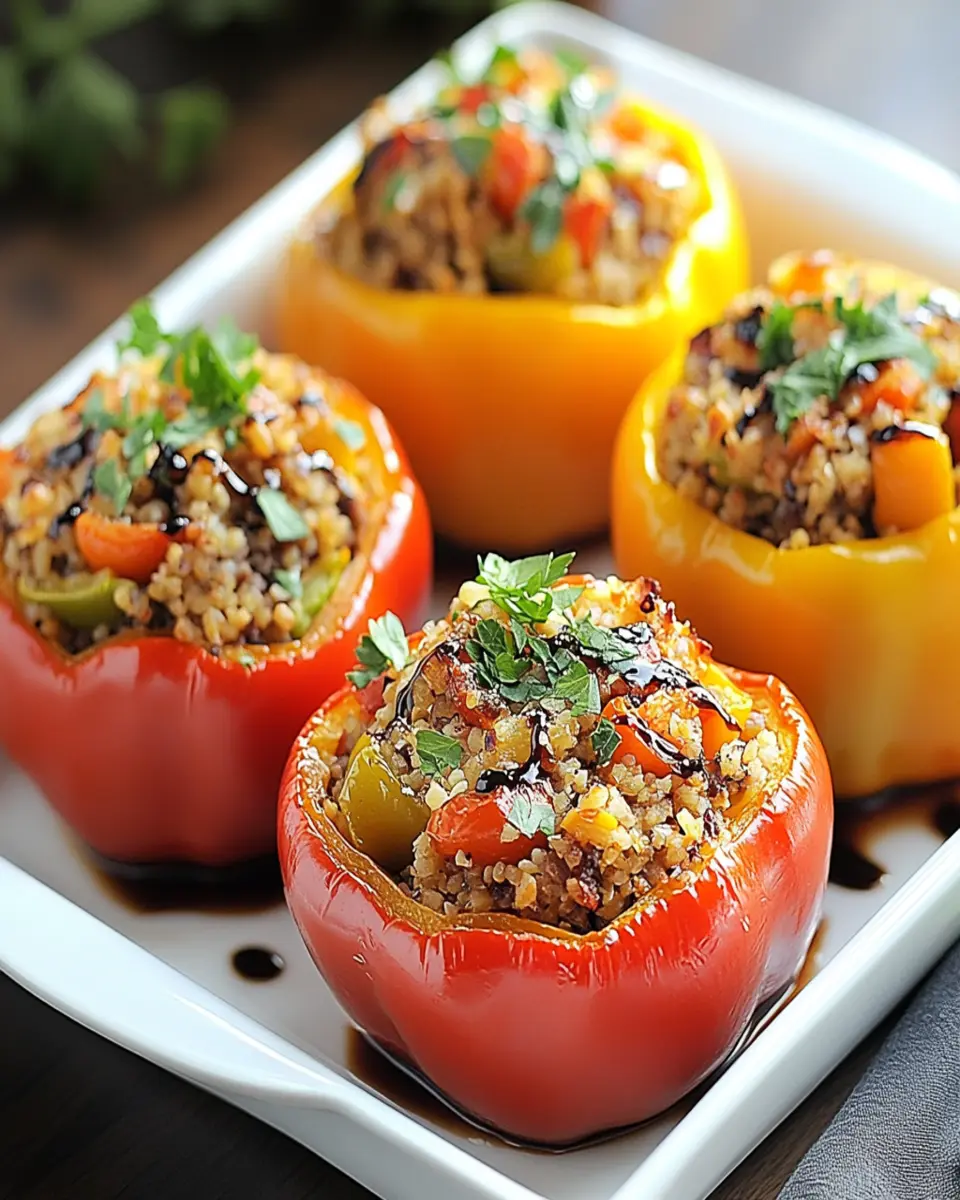 Savory Stuffed Bell Peppers: A Comforting Delight First Image First Image