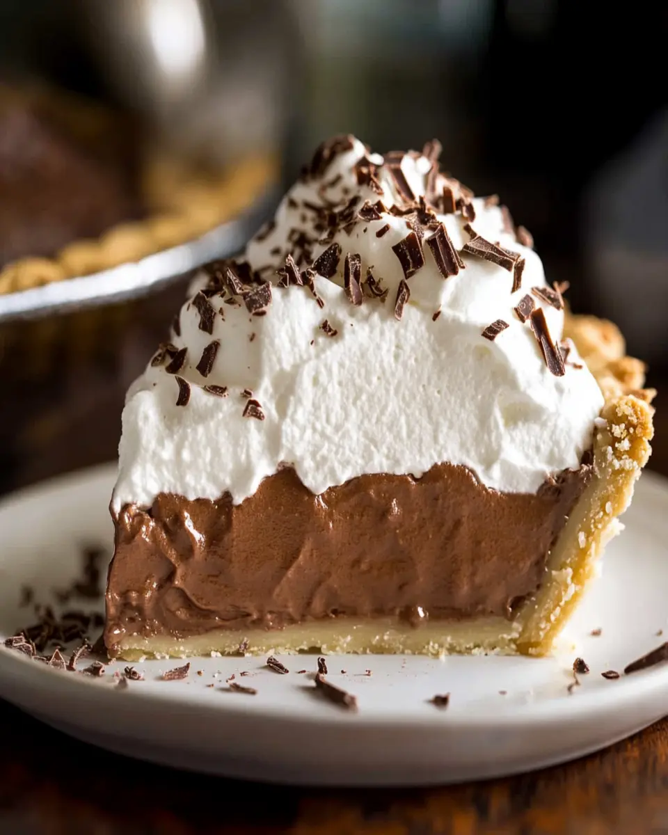 Chocolate Cream Pie First Image First Image